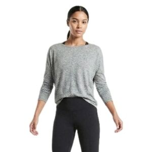 Athleta Essence Flow Gray Long Sleeve Top M